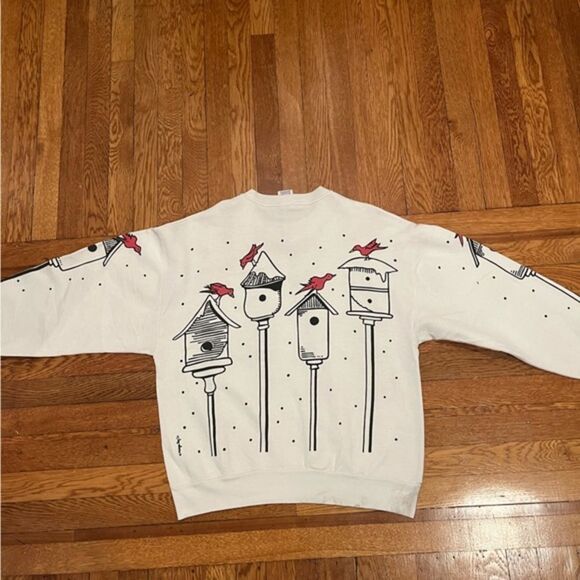 Vintage‎ all over print cardinal crew neck - Picture 2 of 5